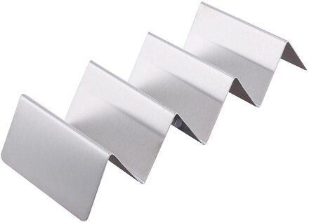 1 Pc Keuken Taco Holder Stand Rvs Taco Rekken Tortilla Houders Metalen Pannenkoek Taco Trays Met Handvatten Voor Grill oven # W