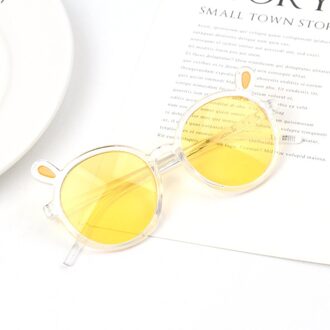 1 Pc Kids Konijnenoren Zonnebril Mooie Baby Bril Voor Jongens Meisjes Kinderen Zonnebril Shades Voor Kinderen UA400 Geel
