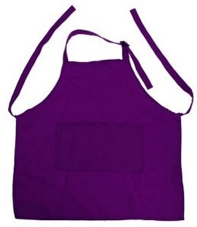 1 PC Kinderen Plain Schort Kids Art Bib Keuken Koken Bakken Schilderen Koken Craft Roze Paars Blauw 3 Kleuren NIET inclusief Cap pruim