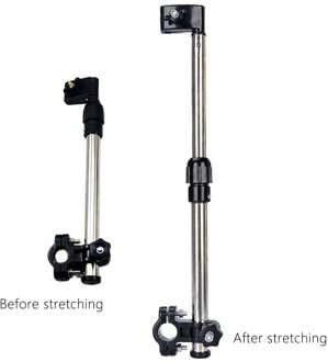 1 Pc Kinderwagen Swivel Connector Fiets Motorfiets Paraplu Holding Stok Praktische Verstelbare Kinderwagen Paraplu Houder Beugel