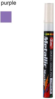 1 Pc Kleur Pen Set Waterdichte Rubberen Permanente Verf Marker Pen Autoband Loopvlak Milieu Band Schilderen Marker paars