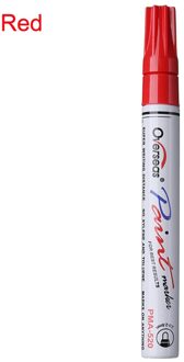 1 Pc Kleur Pen Set Waterdichte Rubberen Permanente Verf Marker Pen Autoband Loopvlak Milieu Band Schilderen Marker rood