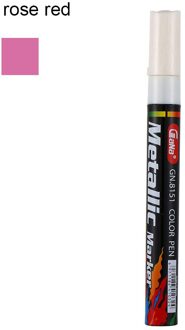 1 Pc Kleur Pen Set Waterdichte Rubberen Permanente Verf Marker Pen Autoband Loopvlak Milieu Band Schilderen Marker roos rood