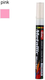 1 Pc Kleur Pen Set Waterdichte Rubberen Permanente Verf Marker Pen Autoband Loopvlak Milieu Band Schilderen Marker roze