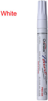 1 Pc Kleur Pen Set Waterdichte Rubberen Permanente Verf Marker Pen Autoband Loopvlak Milieu Band Schilderen Marker wit