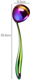 1 pc Kookgerei Kleurrijke Rvs Keuken Koken Gereedschap Spatel Koekenpan Spade Soep Lepel Kookgerei Keukengerei