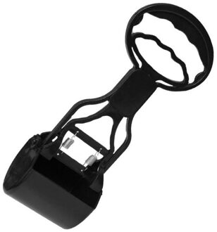 1 Pc Lange Handvat Draagbare Vouwen Hond Clip Afval Clean Pick Up Schop Kak Verwijdering Pooper Scooper zwart