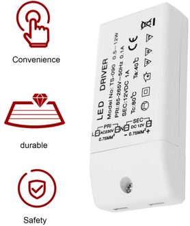 1 Pc Led Driver Voeding Adapter Transformator 220V-240V Voor MR16 / MR11 12V Led lampen Led Strips 0.5W - 12W Brand