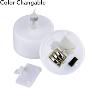 1 Pc Led Kaars Multicolor Lamp Simulatie Kleurrijke Vlam Thee Licht Thuis Bruiloft Verjaardag Party Lamp Decoratie kleur changing
