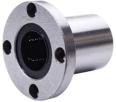1 Pc LMF25UU Flens Mount Lineaire Lager Flens Lineaire Kogellagers Nikkel Gemonteerd Lineaire Kogellagers
