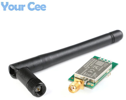 1 pc Long Range E01-ML01DP5 Ebyte 20dBm 2100m SPI NRF24L01+PA+LNA 2.4GHz RF Wireless Transceiver Module Antenna with Shield