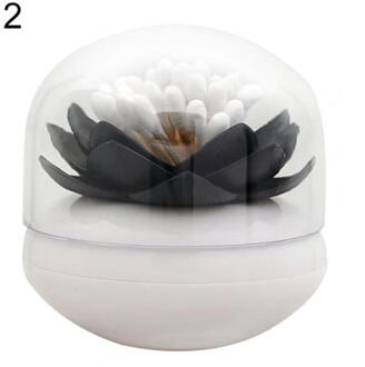 1 Pc Lotus Home Decor 4 Kleuren Tandenstoker Wattenstaafje Wattenstaafje Houder Opslag Wattenstaafje Box Tandenstoker Houder Container Living kamer zwart