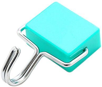 1 Pc Magnetische Haak Sterke Lager 2Kg Hanger Key Holder Wall Mounted Duurzaam Thuis Keuken Koelkast Haak blauw