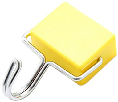 1 Pc Magnetische Haak Sterke Lager 2Kg Hanger Key Holder Wall Mounted Duurzaam Thuis Keuken Koelkast Haak geel