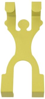 1 Pc Mannen Vormige Deur Terug Haak Heavy Duty Rvs Over De Deur Haken Jas Handdoek Hangers Thuis Opknoping rack (Geel)