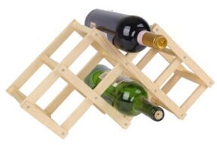 1 PC Massief Houten Opvouwbare Wijn Rekken Opvouwbare Wijn Stand Houten Wijn Houder Wijn Rekken Keuken Bar Display Plank EJB 2043 Licht Groen