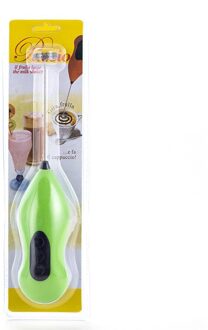 1 Pc Melkopschuimer Foamer Whisk Mixer Stirrer Elektrische Handvat Koken Tools Garde Voor Zweepslagen Mini Elektrische Garde Koffie Licht Groen