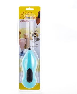 1 Pc Melkopschuimer Foamer Whisk Mixer Stirrer Elektrische Handvat Koken Tools Garde Voor Zweepslagen Mini Elektrische Garde Koffie lucht blauw