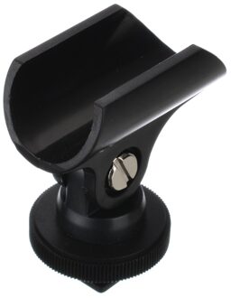1 PC Microfoon Clip Stand 19mm Plastic Mic Microfoon Houder Clip met Shoe Voor DSLR Camera