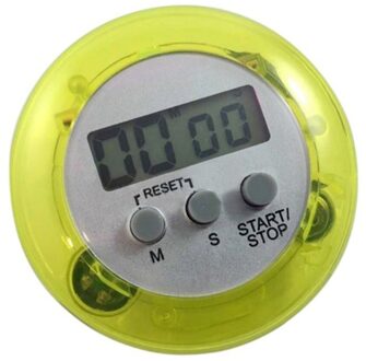 1 PC Mini LCD Digitale Timer Magnetische Running Keuken Countdown Wekker Stopwatch Memory Functie Kookwekker Gereedschap Groen