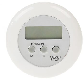 1 PC Mini LCD Digitale Timer Magnetische Running Keuken Countdown Wekker Stopwatch Memory Functie Kookwekker Gereedschap wit