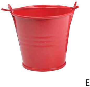 1 Pc Mini Tin Emmer Kleurrijke Blik Plant Ingemaakte Creatieve Bruiloft Thuis Vat Kleur Candy Ambachten Levert Ornamenten Kleine F9O4