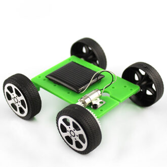 1 Pc Mini Zonne-energie Speelgoed Diy Auto Kit Kinderen Educatief Gadget Hobby Grappig Speelgoed Popluar Feestartikelen Outdoor sport groen