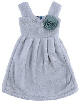 1 Pc Mooie Jurk Handdoek Dikke Koraal Fluwelen Absorberende Handdoeken Opknoping Handdoek Voor Keuken Badkamer Gebruik groen