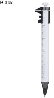 1 Pc Multifunctionele 0.5Mm Balpen Vernier Kaliber Roller Pen Meten Schaal Heerser Pen Schrijven Instrument levert zwart