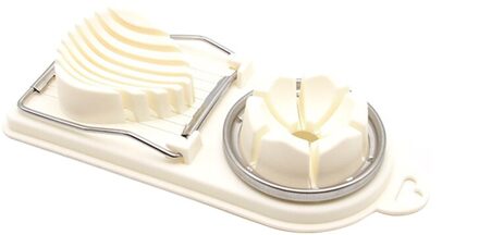 1 Pc Multifunctionele Fruit Groente Ei Cutter Snijden Ei Snijmachines Keuken Accessoires Snijden Koken Gadgets wit