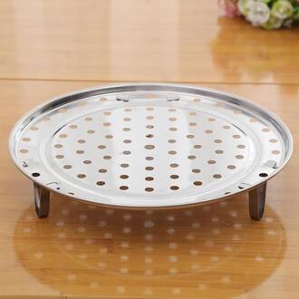 1 Pc Multifunctionele Rvs Steamer Rek Insert Voorraad Pot Dampende Tray Stand Kookgerei Keuken Accessoires Size S