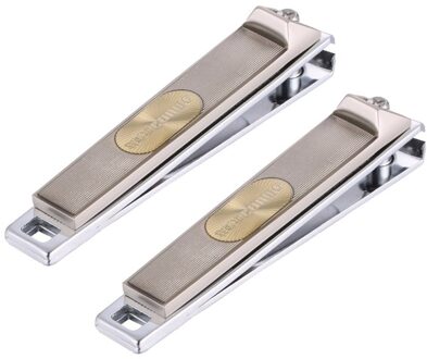 1 PC Nagelknipper Big Size Rvs Nagel Schaar vergulde Teen Cuticle Nipper Trimmer 2 stk
