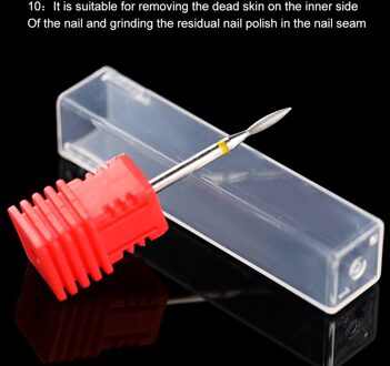 1 Pc Nail Boor Nail Carbite Slijpen Hoofd Elektrische Nail Mills Cutter Voor Nail Boor Machine Nail Art Tool nagel Polijsten 10