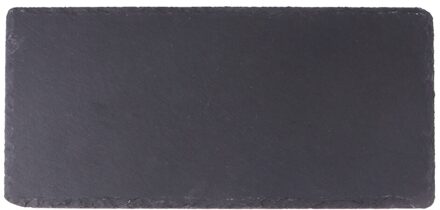 1 Pc Natuurlijke Leisteen Plaat Barbecue Lade Restaurant Steak Sushi Display Schotel Zwart Slabstone Barbecue Pan (Rechthoek)