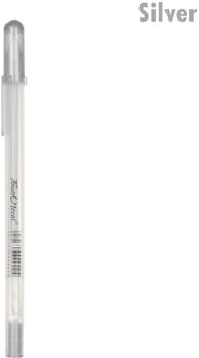 1 PC Niet giftig Plastic handgeschilderde Whiteboard Pen Multicolor Markeerstift Marker Pennen Graffiti Briefpapier School Kantoorbenodigdheden zilver