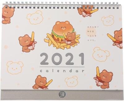 1 Pc Notepad Type Kalender Kalender Schema Kalender Voor Thuis Beer Leuke Kalender Kalender zoals getoond 1