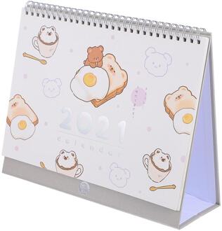 1 Pc Notepad Type Kalender Kalender Schema Kalender Voor Thuis Beer Leuke Kalender Kalender zoals getoond 2