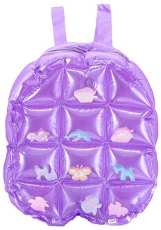 1 Pc Opblaasbare Bubble Rugzak Pvc Blow Up Rave Feestelijke Bopping Spice Meisjes Dubbele Schoudertas Grappig Reizen Party Rugzak Paars