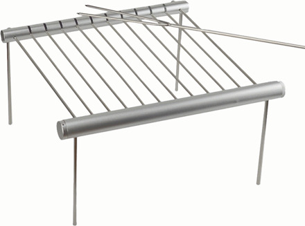 1 Pc Opvouwbare Rvs Bbq Grill Rek Draagbare Camping Mini Bbq Grill Rack Barbecue Accessoires Voor Thuis En Outdoor gebruik