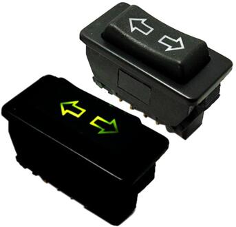 1 PC/Packs 5Pin 12-24 V Car Power Window Switch Met Lamp 20A Universele Voor Auto's levert groen