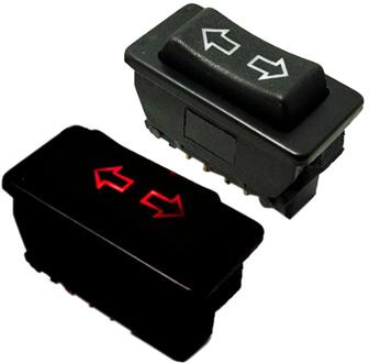 1 PC/Packs 5Pin 12-24 V Car Power Window Switch Met Lamp 20A Universele Voor Auto's levert rood