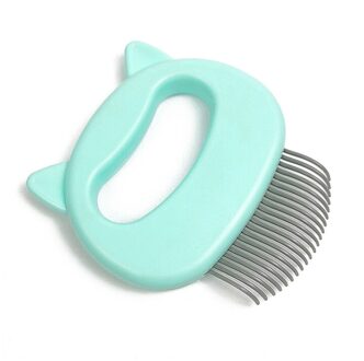 1 Pc Pet Kat Hond Massage Kam Shell Kam Grooming Ontharing Verlies Reinigingsborstel Multifunctionele Pet Grooming Hond Levert groen