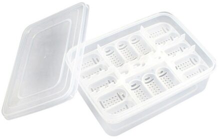 1 Pc Pet Reptiel Hagedis Vogels Snake Gecko 16 Grids Ei Hatcherys Fokken Box Case Incubator Sciencelab Niet Inclusief Thermometer