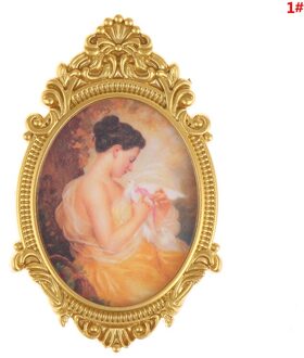 1 Pc Plastic 35*60Mm 1:12 Dollhouse Miniatuur Foto 'S Schilderen Muurschildering Muur Foto Poppenhuis Decor