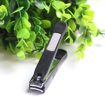 1 Pc Plastic Cuticle Tenen Nagelknipper Cutter Met Clip Catcher Manicure Gereedschappen Koolstofstaal Nail Art Schaar Tips trimmer