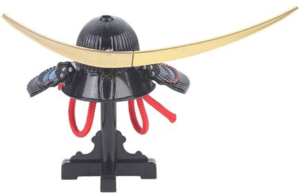 1 Pc Poppenhuis Miniatuur Middeleeuwse Helm Ridder Hoed Gladiator Helm Speelgoed Accessoires zwart