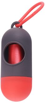 1 Pc Praktische Hond Afval Kak Tas Dispenser Afval Garbage Houder Dispensers Kak Tassen Set Huisdieren Honden Prullenbak Cleaning levert Grijs