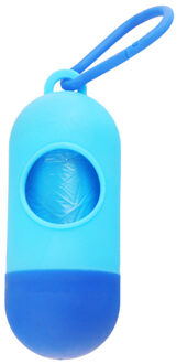 1 Pc Praktische Hond Afval Kak Tas Dispenser Afval Garbage Houder Dispensers Kak Tassen Set Huisdieren Honden Prullenbak Cleaning levert lucht blauw