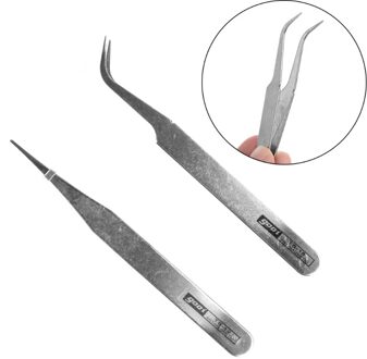 1 Pc Precisie Reparatie Montage Tool Elektronische Rvs Tweezer F25 21 punt Tip