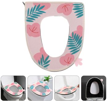 1 Pc Rits Pluche Toiletbril Pad Huishoudelijke Waterdichte Toilet Seat Cover (Assorti Kleur)